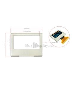 Bezel or Case for 0.96 inch 128x64 OLED Disiplay Panel