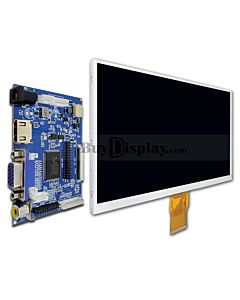 9.0寸1024X600分辨率/IPS全视角/TFT LCD彩色液晶显示屏配液晶屏驱动板/Video+VGA+HDMI接口