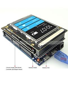 2.4寸TFT LCD彩色液晶显示模块/带转接板/Arduino开发板/ Mega/Due/Uno
