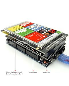 3.5寸TFT LCD彩色液晶显示模块/带转接板/Arduino开发板/ Mega/Due/Uno