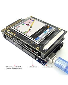 2.2寸TFT LCD彩色液晶显示模块/带转接板/Arduino开发板/ Mega/Due/Uno