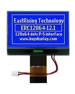 超薄2.1寸LCD12864液晶屏/128x64图形点阵COG液晶模块/蓝底白字