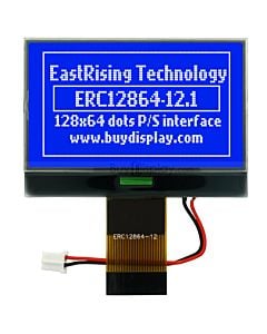 128x64 Graphic LCD Module with Backlight for Arduino,White on Blue 