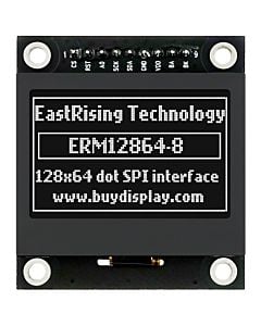 1.54 inch Black 128x64 Graphic LCD Display Module SPI for Arduino