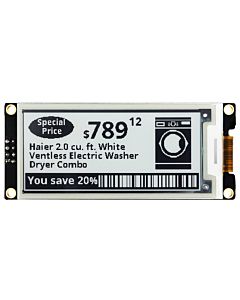 ARDUINO/树莓派2.9英寸电子墨水屏白底黑字带控制器SSD1680