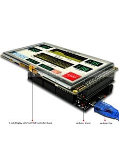 Display 5 inch TFT Arduino Touch Shield w/SSD1963 for Mega/Due