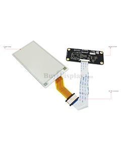 Yellow 3.7 inch ePaper Display w/Raspberry Pi HAT,e-Ink 240x416 