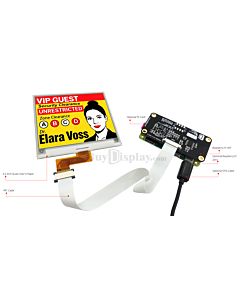 Quad-Color 4.2 inch e-Ink Display w/Raspberry Pi HAT,e-Paper 400x300 IoT
