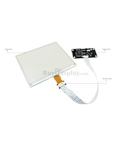 Yellow 5.83 inch ePaper Display w/Raspberry Pi HAT,e-Ink 648x480 