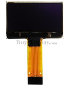 白色1.29英寸图形OLED显示屏128x64 SSD1315控制器，SPI