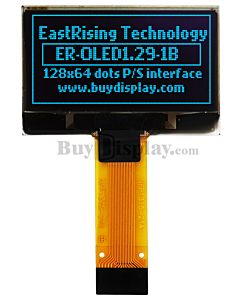 Blue 1.29 inch Graphic OLED Display Screen 128x64 SSD1315 Controller,SPI