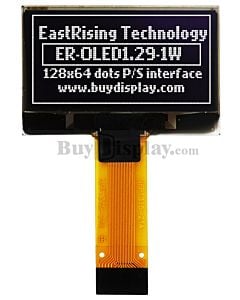 White 1.29 inch Graphic OLED Display Screen 128x64 SSD1315 Controller,SPI