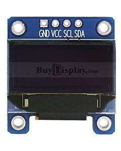 0.83寸/OLED模组/蓝色/96x39/SSD1306/I2C/排针连接