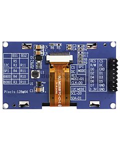 2.4 inch Green Arduino,Raspberry Pi OLED Display Module 128x64 SPI I2C