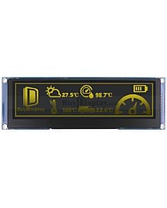 白色灰度2.55英寸OLED显示模块206x36 Arduino，Raspberry Pi