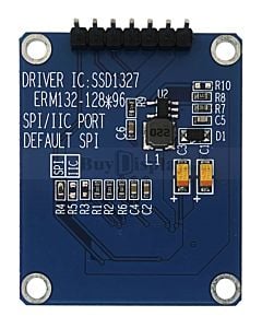 Serial SPI I2C White 1.32 inch Arduino,Raspberry Pi OLED Display 128x96