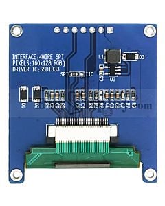 Color 1.69 inch OLED Display Module 160x128 Arduino,Raspberry Pi