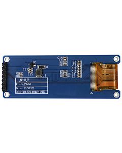 Blue Grayscale 2.08 inch OLED Display Module 256x64 Arduino,Raspberry Pi