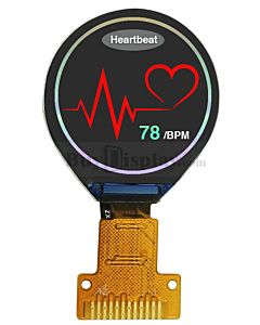 0.71英寸IPS TFT液晶显示器160x160圆形屏幕，适用于智能手表