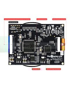 8英寸800x1280 IPS TFT模块SPI/I2C/电容式触摸屏/Arduino板