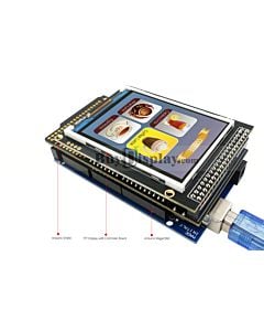 Arduino 2.8 Inch TFT LCD Touch Shield Serial SPI Example for Mega/Due