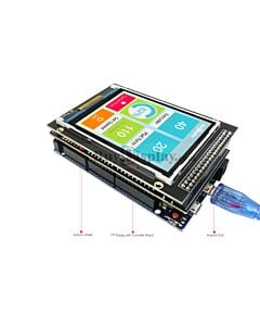 3.2 inch IPS TFT LCD Display with Arduino Shield for Mega/Due/Uno