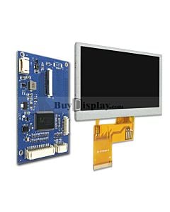 4.3 inch IPS TFT Display Module 480x272,VGA,Video AV Driver Board