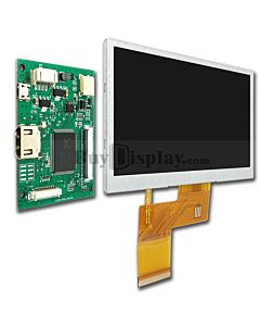 IPS 4.3寸高亮度TFT LCD彩色液晶显示模块配小型HDMI驱动板