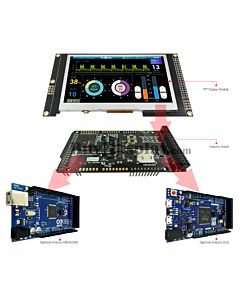 4.3寸IPS全视角高亮度TFT LCD彩色液晶显示模块/带SSD1963控制板/Arduino开发板/ Mega/Due