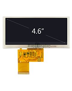 4.6寸TFT LCD彩色液晶模块/800x320点阵/物联网显示屏/可配触摸屏