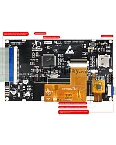 IPS 5“ SSD1963 TFT Module,Optional Touch Screen Display 800x480 MCU