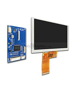 5 inch IPS LCD Screen TFT Module,1024x600 VGA Video AV Driver Board