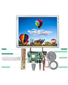 Color 12.1 inch Raspberry PI TFT Display w/HDMI+Video Board,800x600