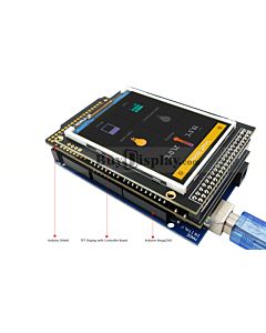 2.8寸 IPS TFT LCD彩色液晶显示模块/带转接板/Arduino开发板/ Mega/Due/Uno