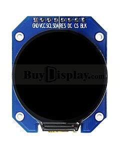 1 inch Round Display TFT LCD Screen 128x115 - Colorful IPS Panel