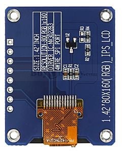 1.42 inch 80x160 TFT LCD Display Panel 4-wire SPI with Breakout Board