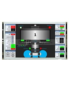 10.1寸TFT LCD彩色液晶显示屏配RA8876控制板/并串口/可配触摸屏