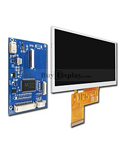 5寸480x272 TFT LCD彩色液晶显示模块配液晶屏驱动板/Video+VGA接口