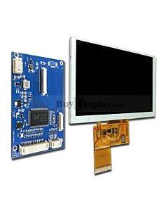 5寸TFT LCD彩色液晶显示模块配液晶屏驱动板/Video+VGA接口