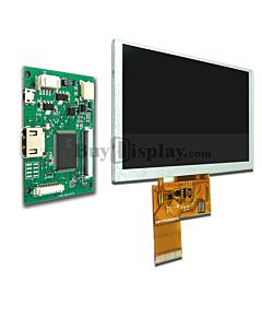 5寸TFT LCD彩色液晶显示模块配迷你HDMI驱动板/800x480分辨率