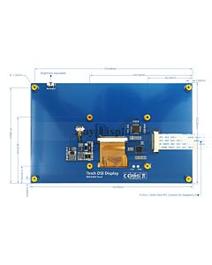 7 inch Capacitive Touch IPS Display 800x480 MIPI DSI Interface for Raspberry Pi