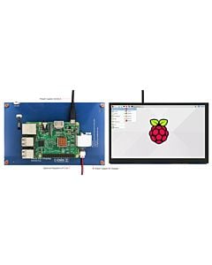 7寸IPS 800x480屏+配CTP+DSI板用于树莓派