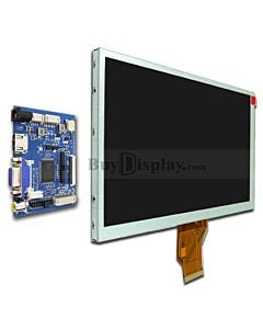 9寸TFT LCD彩色液晶显示屏配液晶屏驱动板/Video+VGA+HDMI接口