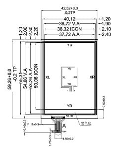 2.4 inch 4 Wire Resistive Touch Screen Panel