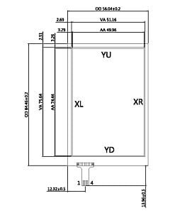 3.5 inch 4 Wire Resistive Touch Screen Panel