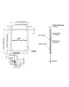 2.4 inch Capacitive Touch Panel Screen with Controller FT6336U