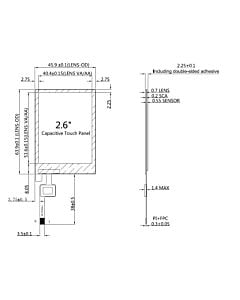 2.6 inch Capacitive Touch Panel with Controller FT6336