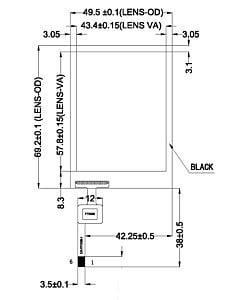 2.8 inch Capacitive Touch Panel with Controller FT6206
