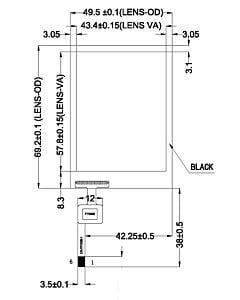 2.8寸电容式触摸屏含FT6206控制器分辨率240x320