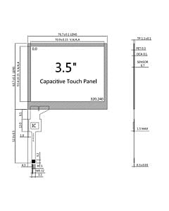 3.5 inch Capacitive Touch Panel with Controller CST340